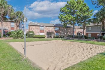 Sand volleyball court